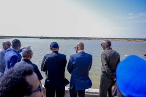 The inauguration of the Kalqoray Dam